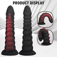 Nouveau Grand Plug Anal Tentacule de Pieuvre à Grandes Granules et Ventouse, Dilatateur Anal pour Homme et Femme, Jouet Sexuel de Massage en Silicone pour Adulte