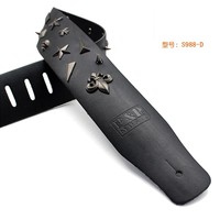 Ceintures de guitare de haute qualité élargie épaissie sangle de basse sangle de Rock en cuir véritable métal sangle de guitare électrique pour pièces de guitare
