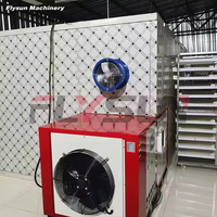 Four de séchage commercial automatique à air chaud grande capacité pour la transformation alimentaire, avec moteur à engrenages PLC, déshydrateur économe en énergie pour fruits secs