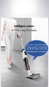 เครื่องดูดฝุ่นไร้สายแบบ3-in-1ไม้ถูพื้นและเครื่องดูดฝุ่นระบบทำความสะอาดด้วยตัวเองสำหรับการทำความสะอาดหลายพื้นผิวทั้งเปียกและแห้งด้วยอากาศ - Product Image 5