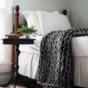 <span class=keywords><strong>Couverture</strong></span> <span class=keywords><strong>lestée</strong></span> anti-boulochage en tricot épais, tubes en coton/velours, respirante, confortable, esthétique pour la maison, réduction de l'anxiété, pour le sommeil - Product Image 5
