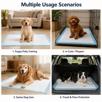 100 coussinets d'apprentissage pour chiens écologiques avec surface absorbante douce en PE et SAP imperméable IPX7 et emballage personnalisé