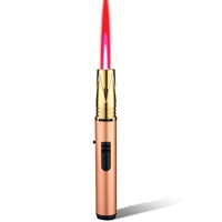 Pistolet à flamme en métal rechargeable au butane pour allume-cigare et bâton de moxa
