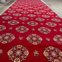 Tapis de prière musulman imprimé pour mosquée, motifs personnalisés Axminster, rouleau 4*25, tapis sur mesure pour mosquée