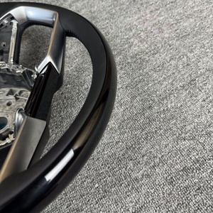 Volante <span class=keywords><strong>de</strong></span> Fibra <span class=keywords><strong>de</strong></span> Carbono para Audi A8D5A7A7A6A7L, Acabado en Negro <span class=keywords><strong>Piano</strong></span>, Madera <span class=keywords><strong>de</strong></span> Ébano - Product Image 4