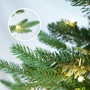 Inthetrend ROHS Certified Wide <b>Tree</b> Girth 5/6/7FT Slim PVC PE Mixed Pine Artificial Christmas <b>Tree</b> Leds <b>Standing</b> Base Hinged - Product Image 3