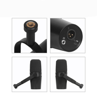 Mikrofon Dinamis Profesional SM7b XLR Berkabel Kemasan Baru Konstruksi Logam untuk Siaran Podcast Rekaman Dilengkapi Shock Mount