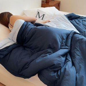 Chất lượng đảm bảo Trắng Sợi nhỏ Duvet bedding Set Máy có thể giặt mát mùa hè nhẹ <span class=keywords><strong>Comforter</strong></span> với Polyester Điền - Product Image 3