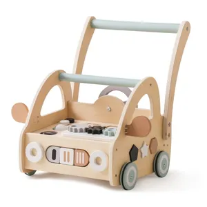 아기 보행기 트롤리 장난감 어린이 시뮬레이션 슈퍼마켓 장바구니 1-3 세 유아 몬테소리 장난감 걷기 배우기