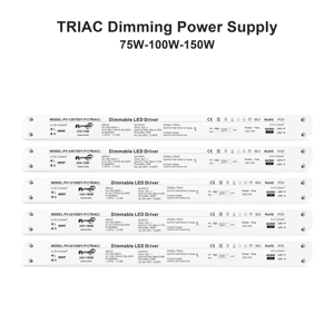 ไดรเวอร์ไฟ LED แบบหรี่แสงได้ 36W/75W/100W/150W แรงดันคงที่ TRIAC/0-10V/1-10V/10V PWM/Rx  100-240VAC-DC 12V 24V  แหล่งจ่ายไฟ LED - Product Image 1
