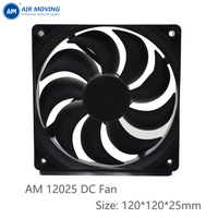 AM12025H12B Kunststoff-Impeller & Rahmen 120x120x25mm DC12025 Bürstenloser Lüfter für Schweißstromversorgung / Lichtbogen-Stromquelle