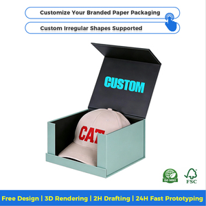 <span class=keywords><strong>Caja</strong></span> para Gorra de Béisbol Personalizada con Cierre Magnético Impermeable, Inserto de Cartón Cuadrado Tipo <span class=keywords><strong>Caja</strong></span> de <span class=keywords><strong>Leche</strong></span> con Forro de Esponja (Lila) - Product Image 2