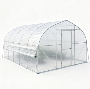 Serre tunnel agricole double couche grande taille à <span class=keywords><strong>prix</strong></span> usine, serre commerciale en polytunnel pour l'agriculture - Product Image 3