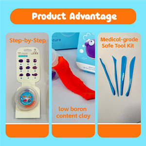 Offre Spéciale : Pâte <span class=keywords><strong>à</strong></span> <span class=keywords><strong>Modeler</strong></span> Éducative Non Toxique et Sûre pour Enfants, Durcissant <span class=keywords><strong>à</strong></span> <span class=keywords><strong>l</strong></span>'<span class=keywords><strong>Air</strong></span>, avec Outils de Façonnage de Qualité Médicale - Product Image 3