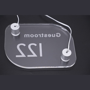 Illuminated House Signs Modern Personalized <b>LED</b> <b>Light</b> Acrylic Sign Plaque - Product Image 6