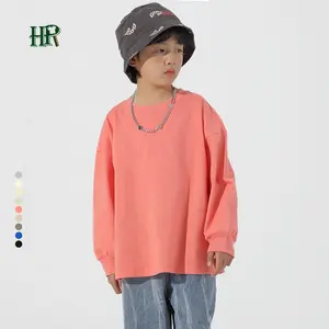 Custom Kids Clothes Wholesale Blank Plain T Shirt Toddler Long Sleeve Top Kids Long Sleeve Tees