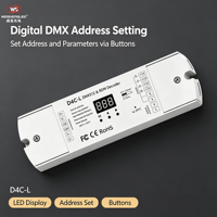 Décodeur DMX512 et RDM à courant constant 4CH D4C-L (150-500mA)