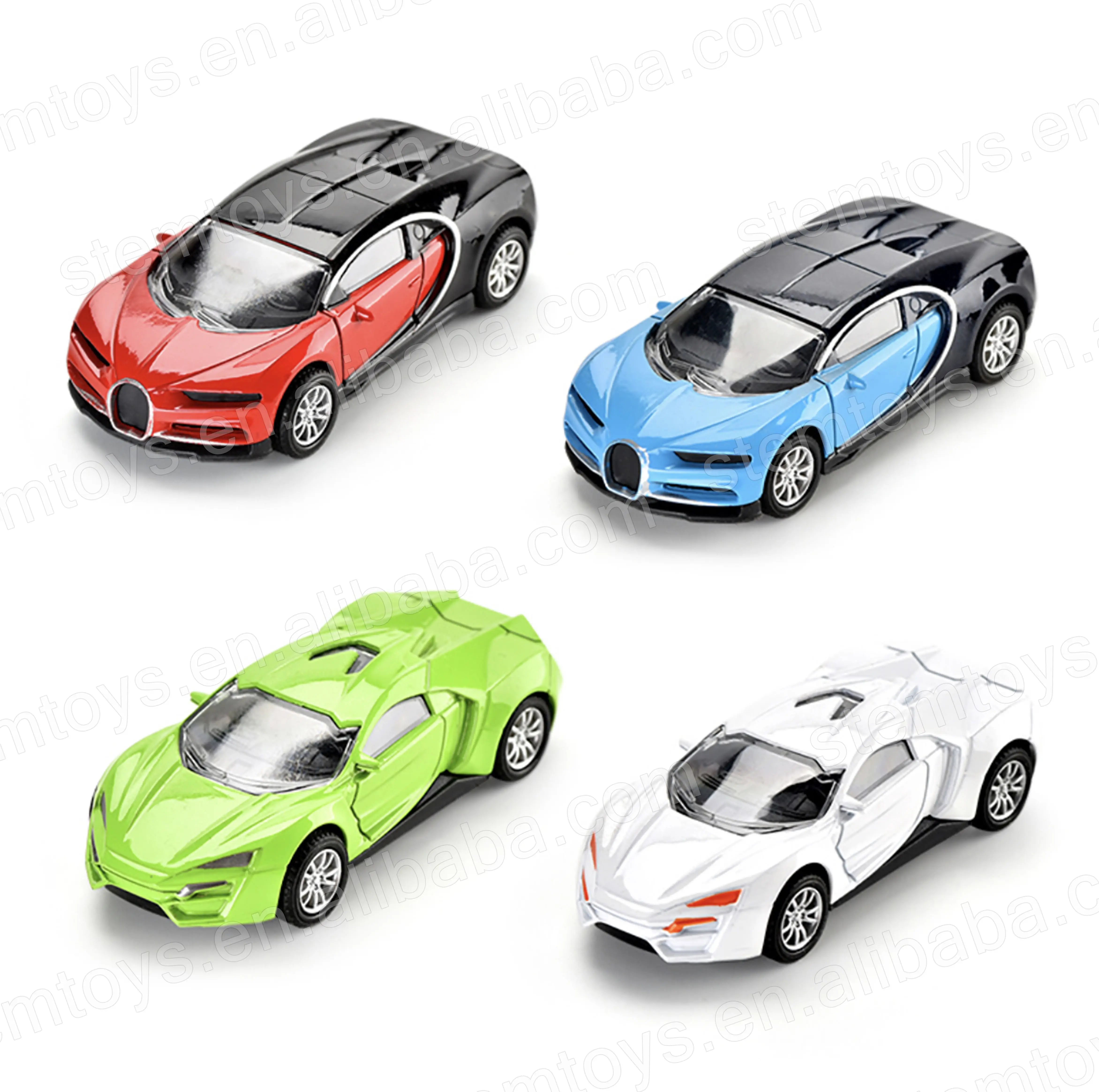 Nuove macchinine vari stili di veicoli auto in lega piccoli Mini giocattoli per bambini in metallo pull-back Cast toys