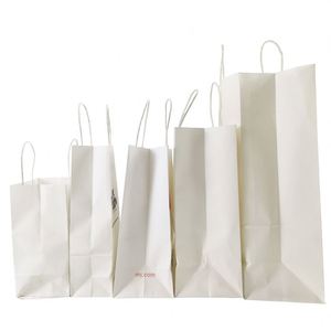 Wholesale Luxury Silk Paper Bag New <b>Design</b> Brown Kraft Logo Boutique <b>Packaging</b> for Crafts <b>and</b> Candles Black Shopping Gift Bag - Product Image 4