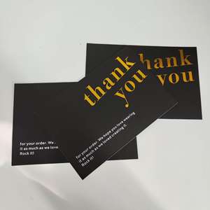 Tarjetas de Agradecimiento Personalizadas de 4x6 Pulgadas para Joyería, Ropa y Boutiques, Color Negro, Venta al Por Mayor de Fábrica para Pequeñas Empresas - Product Image 4