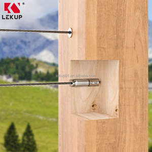 Système de garde-corps invisible <span class=keywords><strong>pour</strong></span> terrasse, vis sans sertissage de 3/16 po, entièrement dissimulé, kit de garde-corps en câble en acier inoxydable T316 <span class=keywords><strong>pour</strong></span> poteaux en bois - Product Image 6