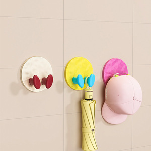 Crochets adhésifs ronds en forme de bonbon, sans perçage, pour fixation murale, pour chambre, cuisine, câbles électriques, prises. - Product Image 3
