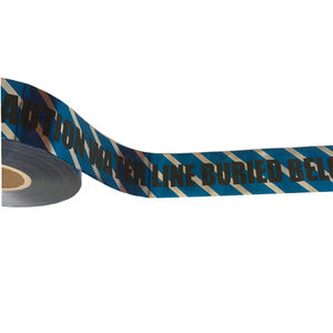 Nastro di avvertenza riflettente rilevabile in alluminio nastro di avvertenza sotterraneo resistente alle intemperie per gli investigatori - Product Image 5