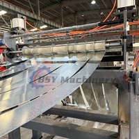 Ligne de découpe de bobines d'acier de haute précision 1 mm, précision 0,05 mm, machine de découpe automatique de bobines métalliques avec contrôle PLC, moteur 3000W