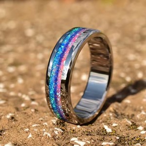 Bague de niche rétro en acier inoxydable Texture Texture Double Dragon Game of Thrones Bague Bijoux tout-aller à la mode - Product Image 3