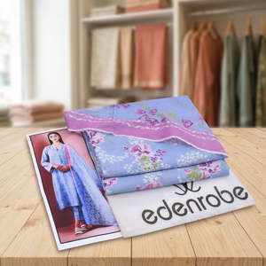 Ensemble décontracté traditionnel pour femme Edenrobe, non cousu, imprimé numérique, motif floral, été, style pakistanais et indien, pour les fêtes - Product Image 3