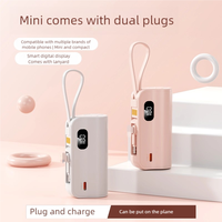 Mini Power Bank Personnalisable avec Logo, Affichage LED Numérique, Support Téléphone 3-en-1, Double Port USB