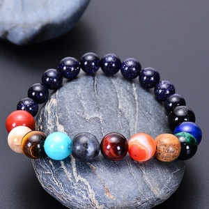 Pulsera de los Ocho Chakras de los Amantes, Pulsera de Piedras Naturales para Hombre y Mujer, Universo, Galaxia, Sistema Solar, Pulseras de Cuentas - Product Image 3