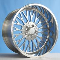 Jantes forgées sur mesure Alibaba 6061-T6 26X14 24X14 22X12 30X16 28 pouces pour Toyota Tacoma Nissan Titan 6X139.7 6X5.5, finition argentée