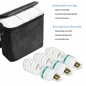 GMTPET Venta al por mayor OEM Venta caliente Fotografía Foto Retrato Estudio 600W <span class=keywords><strong>Luz</strong></span> <span class=keywords><strong>de</strong></span> día Paraguas Kit <span class=keywords><strong>de</strong></span> iluminación continua - Product Image 2