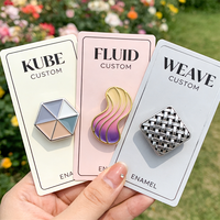 Pins en émail personnalisés avec impression UV, motifs Donut Cat amusants, de groupe rock et de fleur