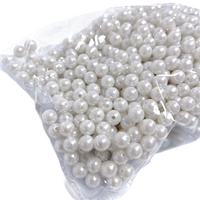 Perles en plastique ordinaires de bonne qualité, populaires pour la fabrication de bijoux DIY, avec trou pour bracelets, colliers, sacs, téléphones, ongles