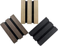 Panneau acoustique rainuré en MDF et 100 % fibre de polyester, écologique, imperméable, à haute absorption, design moderne pour les écoles et les studios