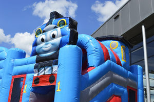 <span class=keywords><strong>Thomas</strong></span> Train bơm hơi ngoài trời nhảy lâu đài nhà nảy bóng hố trượt công viên nhà sử dụng vật liệu PVC bao gồm quạt gió 5.5x5m 2-3 - Product Image 4