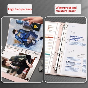 Cartella trasparente in PP a fogli mobili con 11 fori, inserto <span class=keywords><strong>A4</strong></span>, tasche protettive per pagine a 11 fori, protezioni in plastica per fogli - Product Image 4