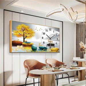 Tranh treo tường kim loại nghệ thuật hiện đại, tranh trang trí 3D cao cấp, đồng hồ treo tường phong cách Bắc Âu, bán buôn theo yêu cầu. - Product Image 4