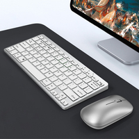 Sıcak satış 78 tuşları ofis bilgisayar şarj edilebilir Ultra ince kablosuz Bluetooth klavye ve fare Combo PC dizüstü Tablet için