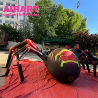 Grande araignée gonflable de décoration d'activité de taille sur mesure, ballon gonflable d'araignée d'Halloween à vendre