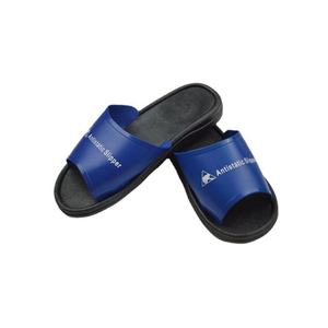 Chaussons antistatiques noirs lavables en PVC pour salle blanche, chaussures <span class=keywords><strong>de</strong></span> sécurité à faible émission <span class=keywords><strong>de</strong></span> particules, pantoufles antistatiques SPU - Product Image 1