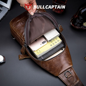 Sac à bandoulière vintage BULLCAPTAIN, nouveau sac à main pour homme, sac de travail, sac fourre-tout, sac de poitrine, OEM ODM - Product Image 3
