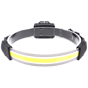 <span class=keywords><strong>Bandeau</strong></span> de chargement USB avec bande de phare COB Mini lampe frontale d'avertissement de sécurité rouge portable - Product Image 1