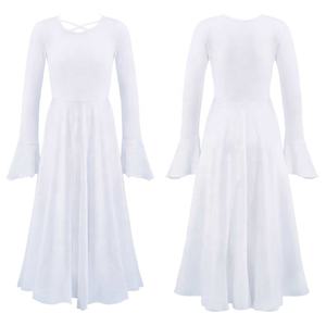 4-14 Vente en gros Enfants Sublimation Training Dancewear Stage Stage Dance Performance Wear Girls Lyrical Dance Dresses - Product Image 1