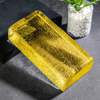 Pabrik Batu Bata Kaca Solid Grosir Langsung dari Pabrik, Blok Bangunan Ukuran 200x100x50mm, Dinding Dekoratif, Transmisi Cahaya Tinggi
