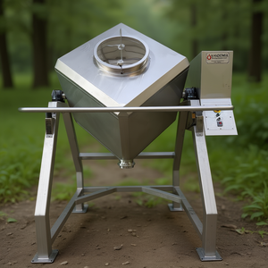 Mélangeur de poudre cubique Kandemir 1500 litres, mélangeur rotatif 3D en acier inoxydable, échelle industrielle et de laboratoire - Product Image 3