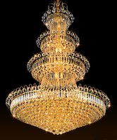 JYLIGHTING Grands lustres modernes en cristal de luxe à haut plafond pour les salles d'hôtel Plafonniers Lustre Escalier