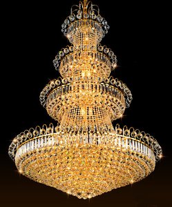JYLIGHTING soffitto alto di lusso grande moderno lampadari di cristallo a Led per sale d'albergo luci a soffitto lampadario scala - Product Image 6